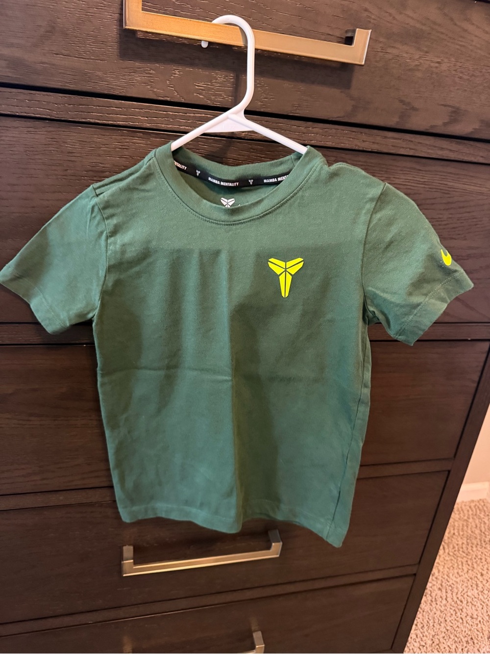 Nike Green Short Sleeve Tee with Neon Yellow Kobe Logo